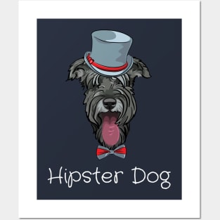 Hipster Dog Posters and Art